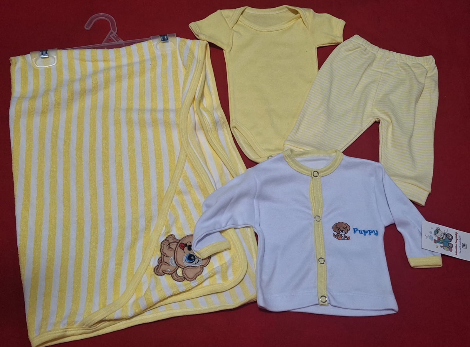 SET 4 PIEZAS TOALLITA 6M