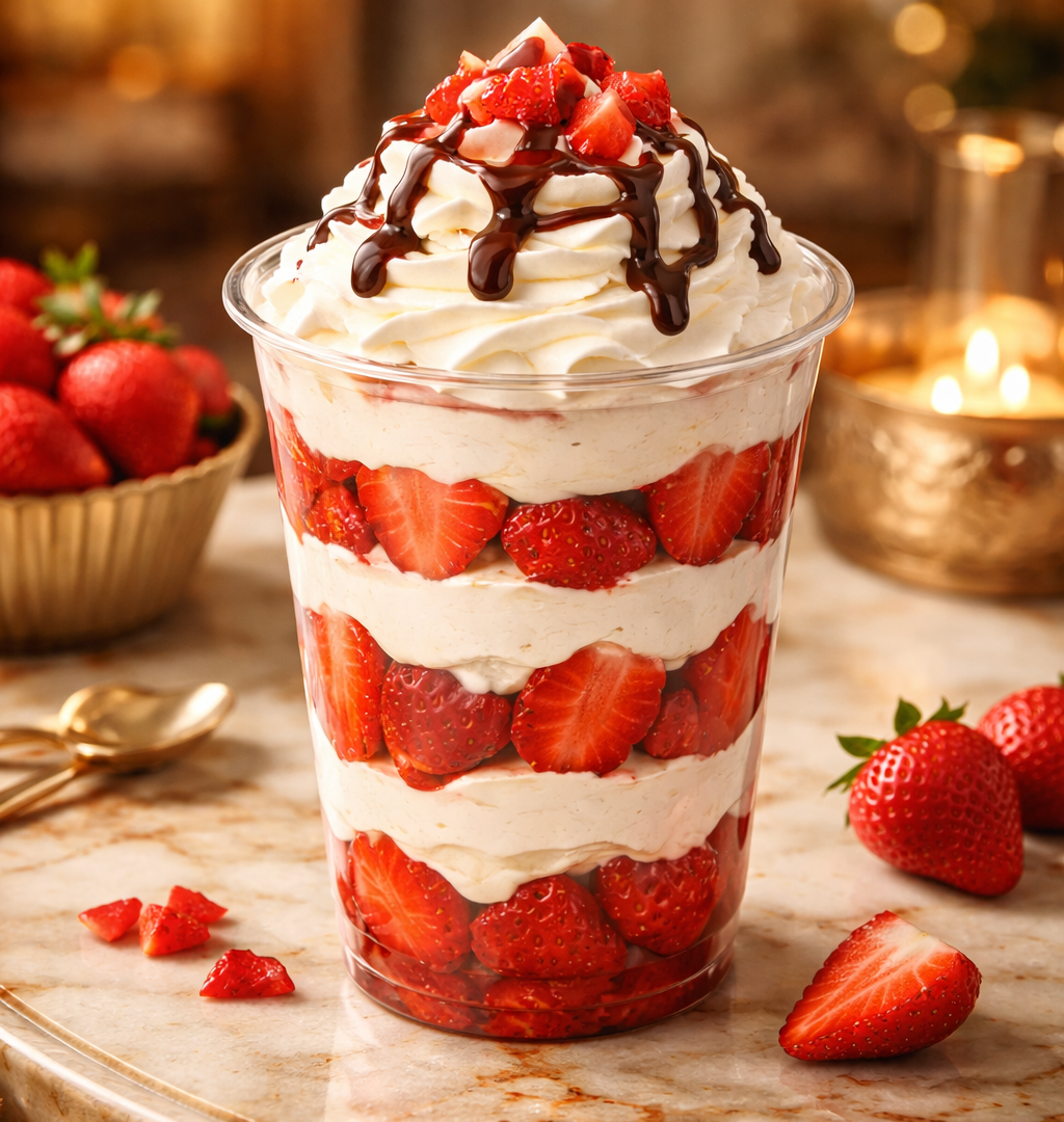 Fresas con crema básicas
