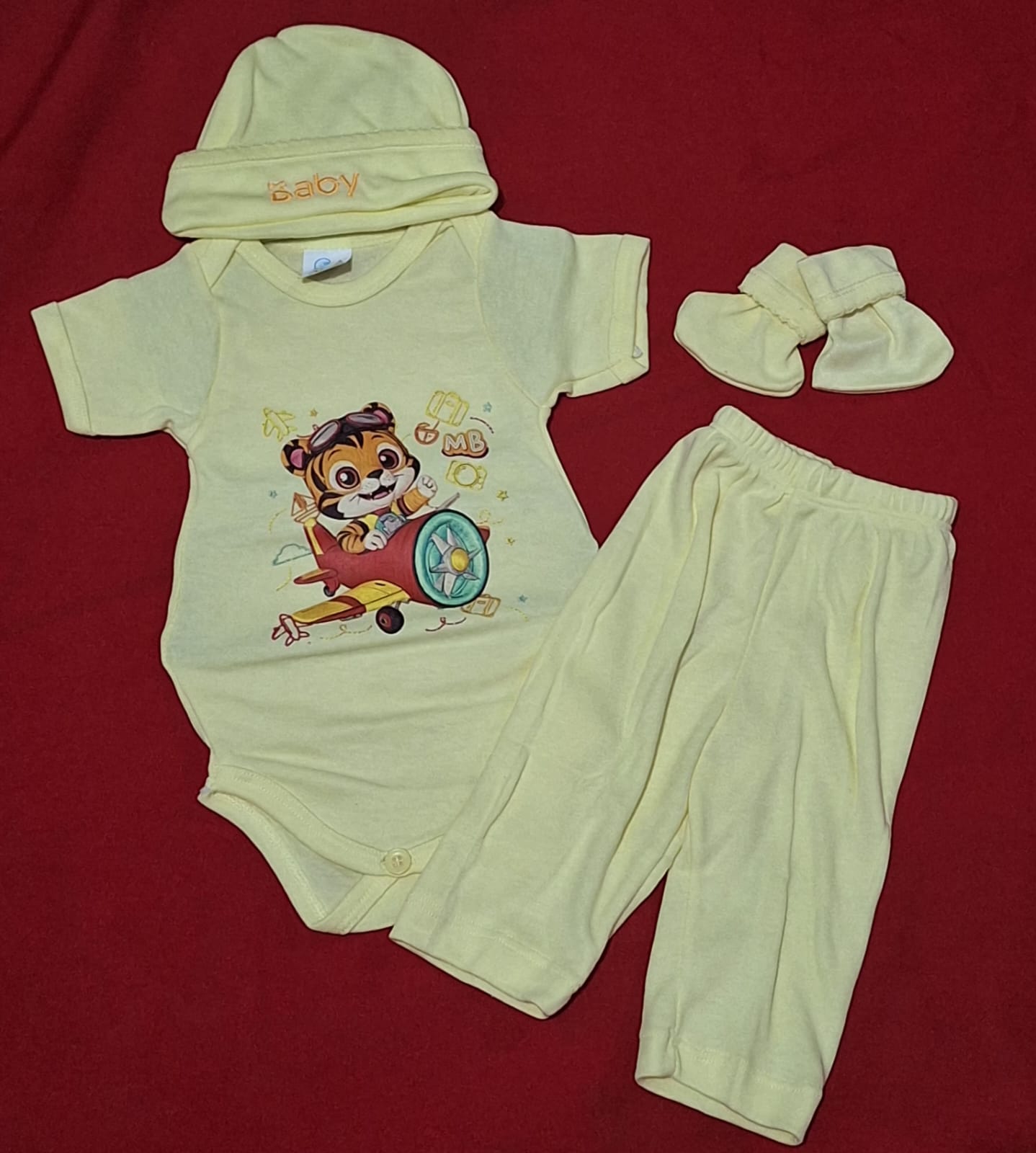 SET 4 PIEZAS ANIMALITOS 0-3 M