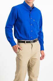 Camisa Casual Azul