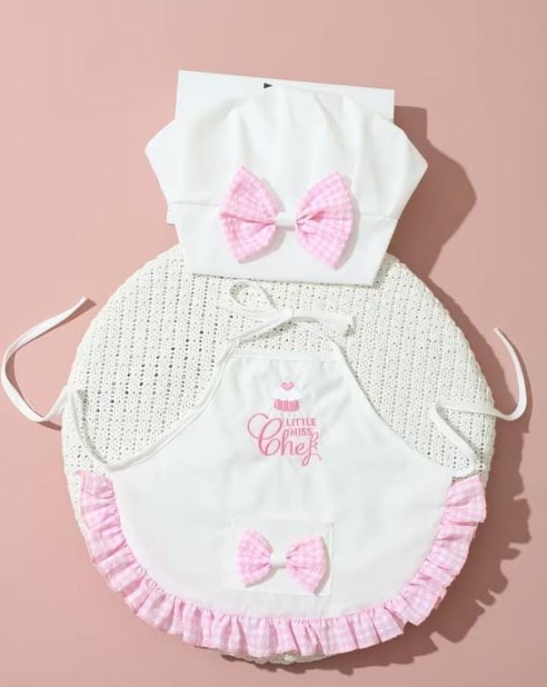 Traje little chef blanco niña