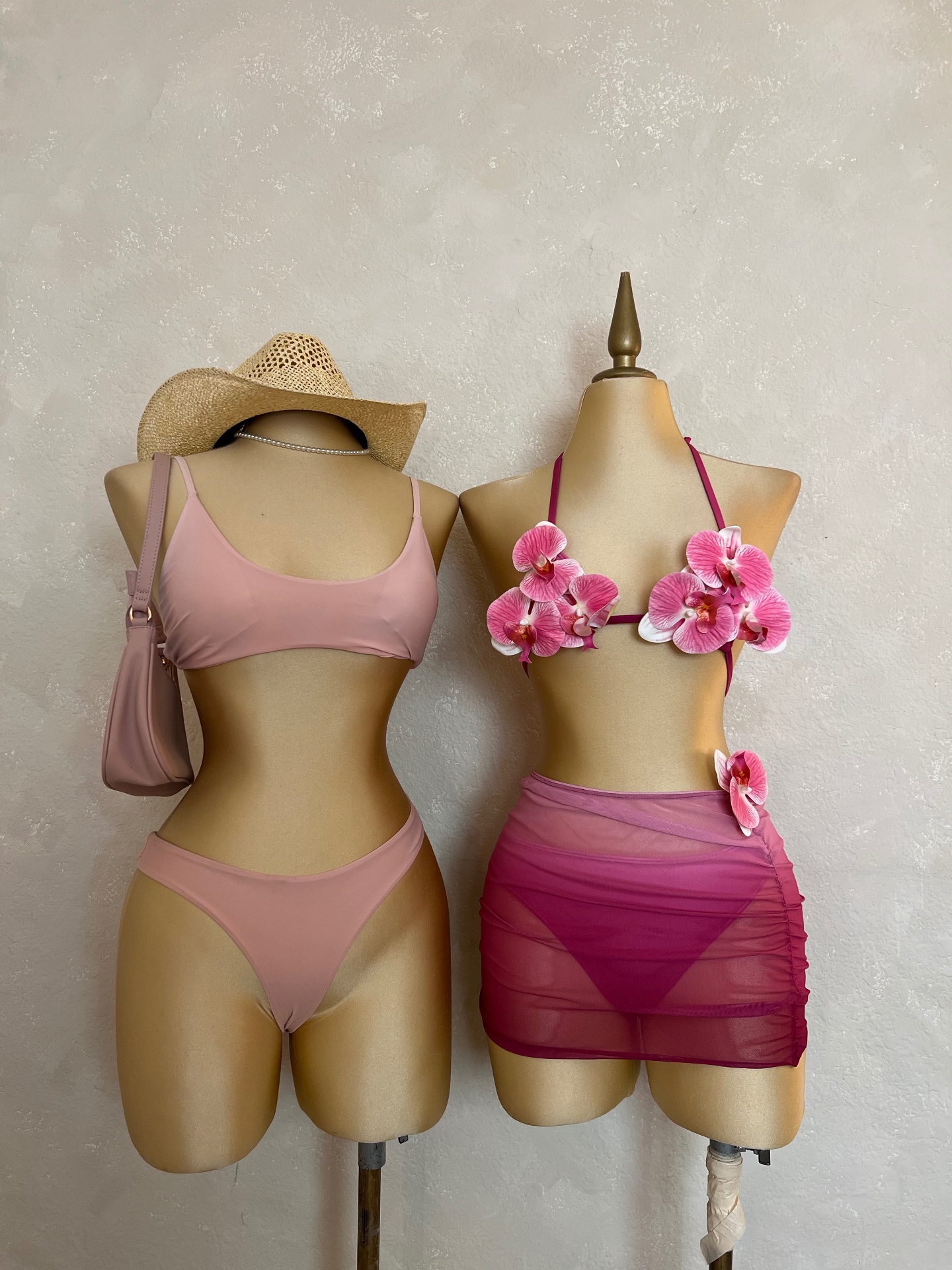 Bikinis Rosa + Flores