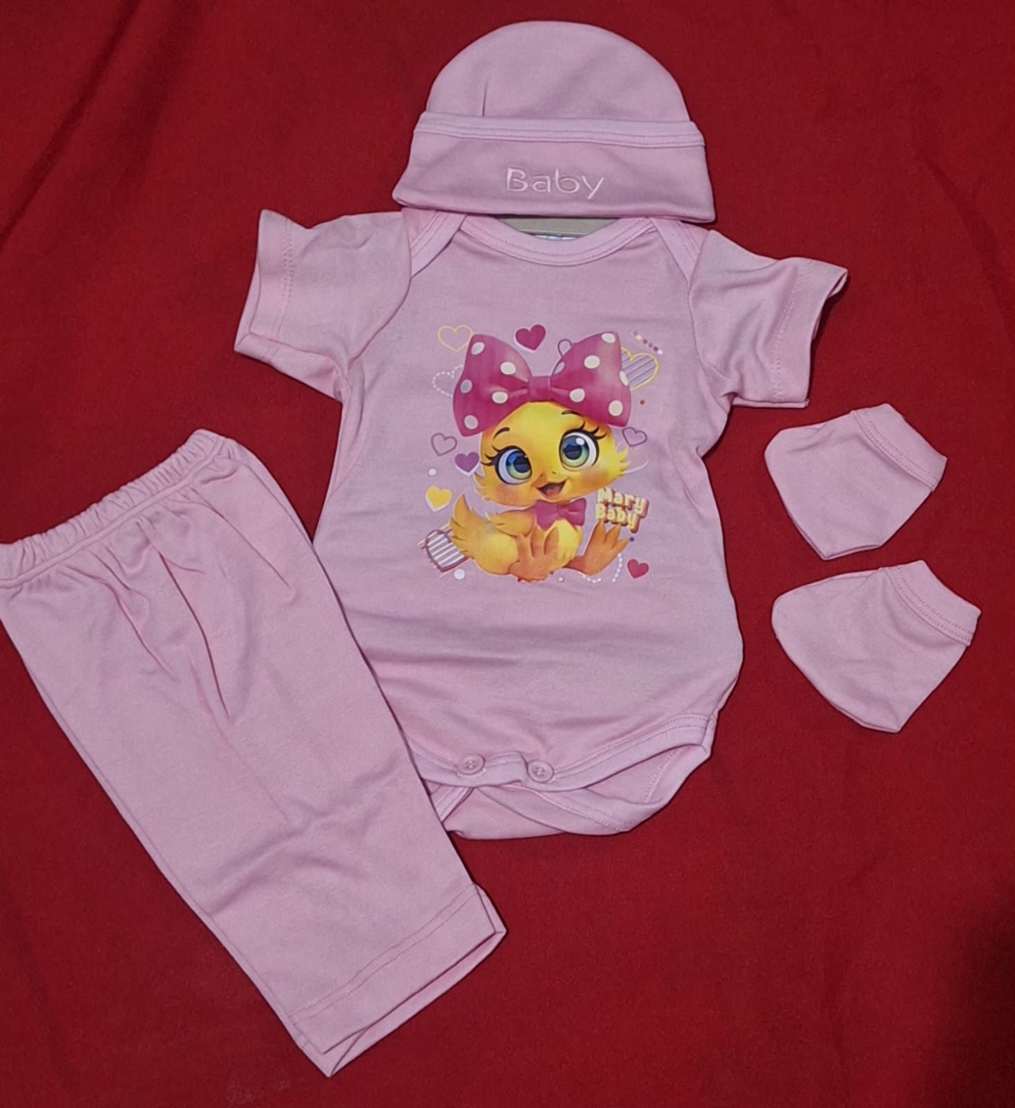 SET 4 PIEZAS ANIMALITOS 0-3 M