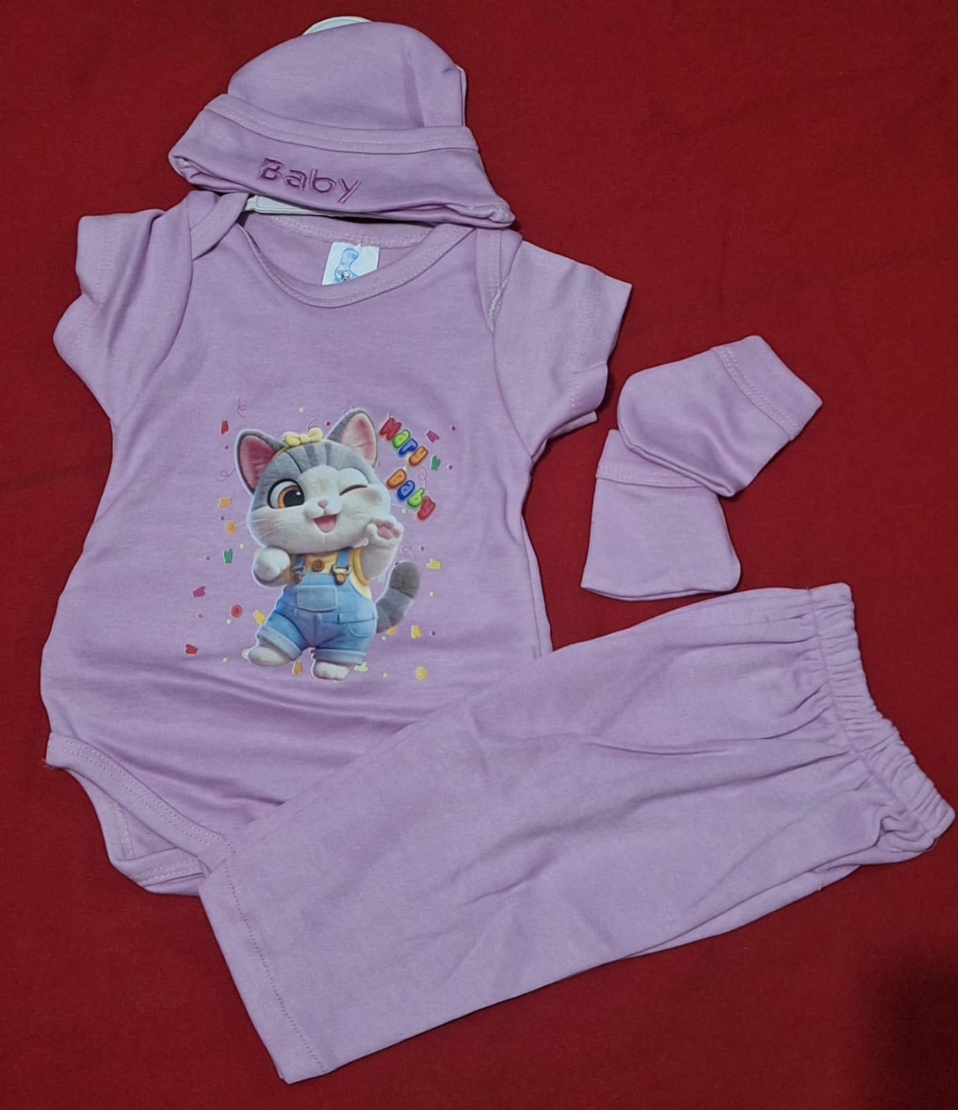 SET 4 PIEZAS ANIMALITOS 0-3 M