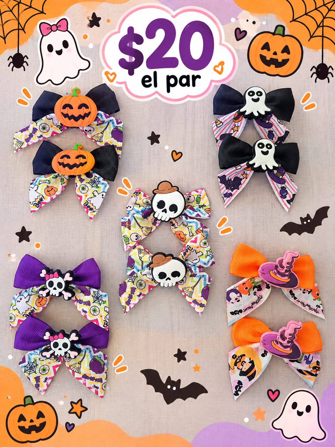 Moñitos Halloween