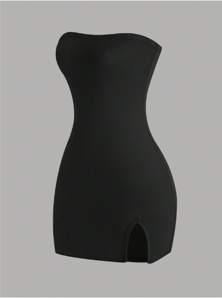 Vestido de tubo color negro