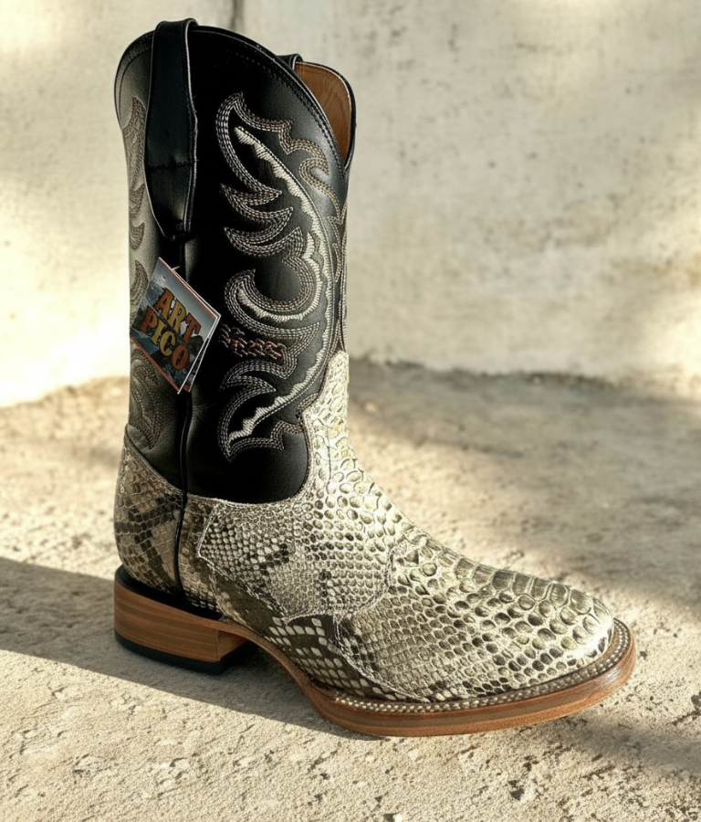BOTA VAQUERA PITON BLANCA