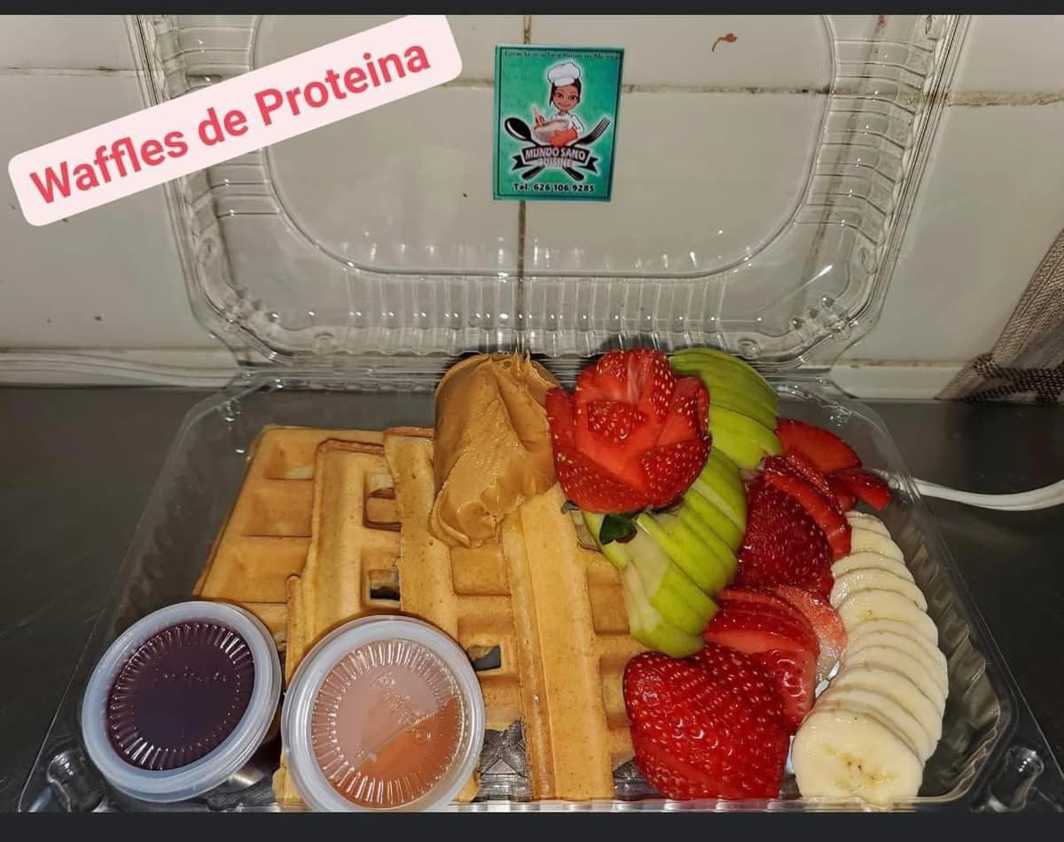Waffles de proteina