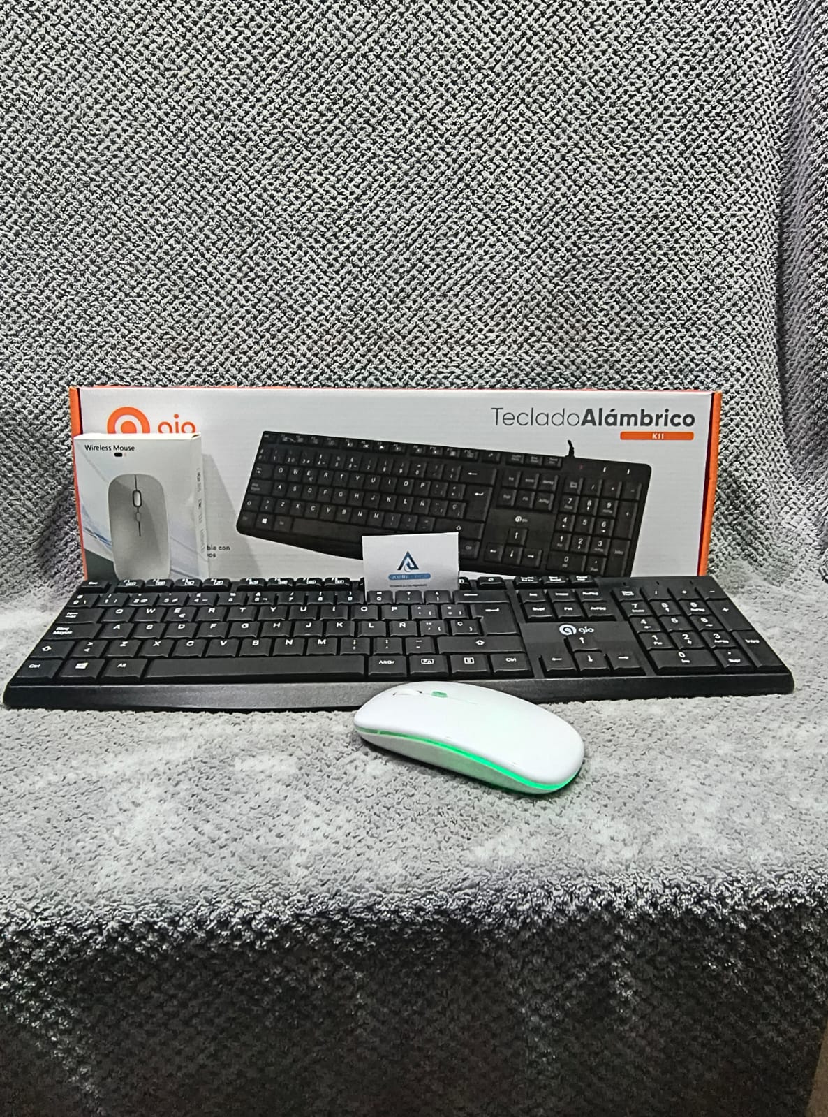 Mouse Inalámbrico Recargable Teclado | USB | Plug & Play |