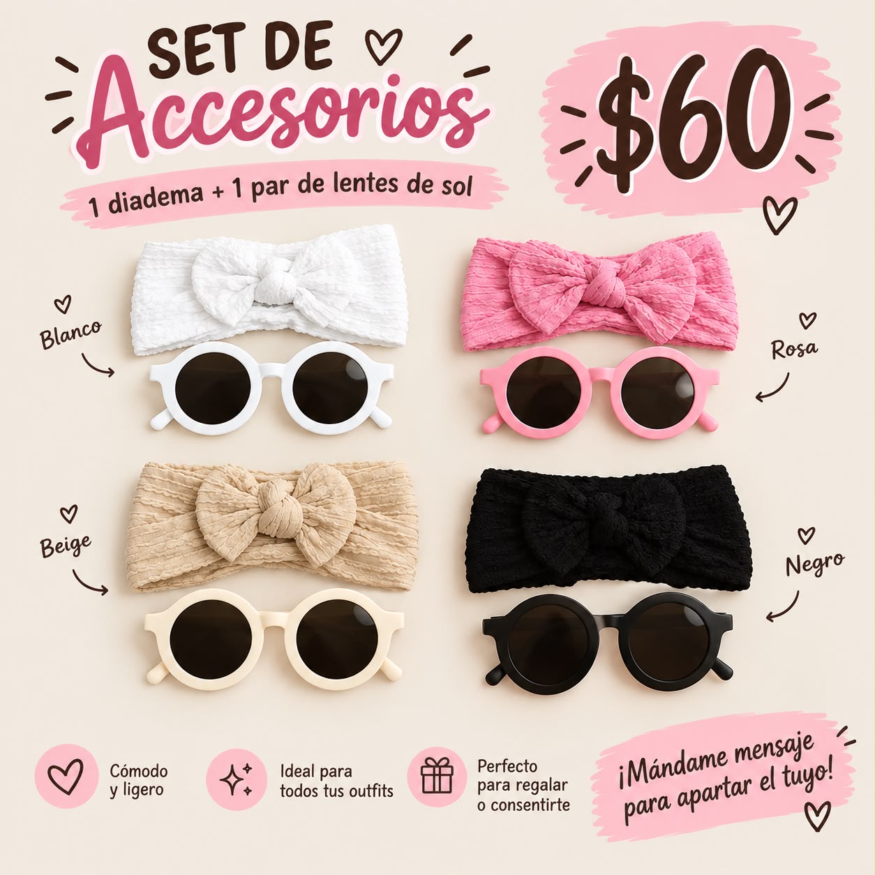 SET ACCESORIOS NIÑA